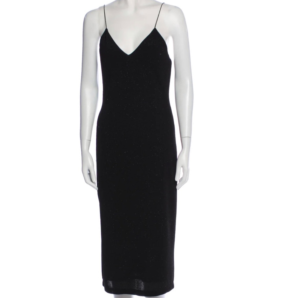 Alice + Olivia by Stacey Bender V-Neck MIDI Dress